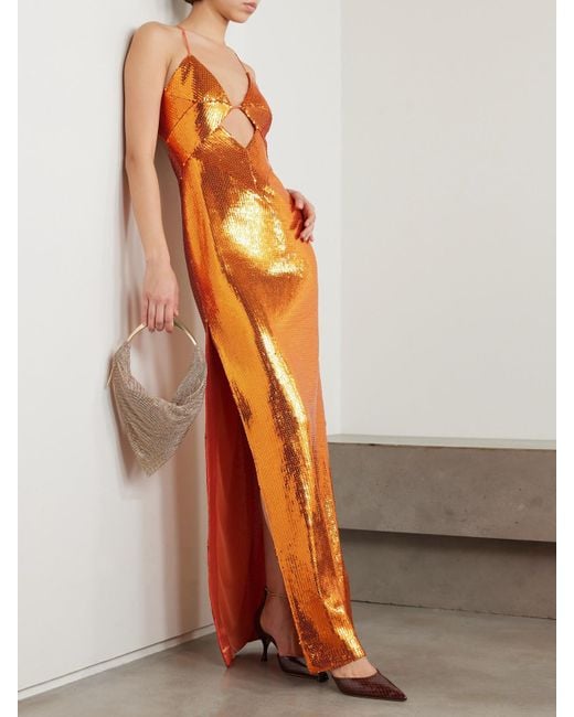 Galvan Orange Dresses