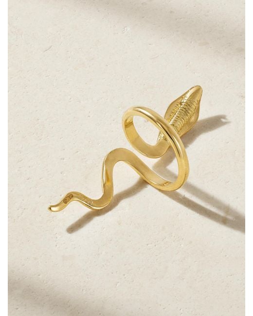 Ileana Makri Natural Cobra 18-Karat Diamond Ring
