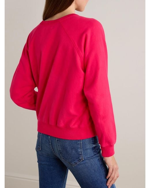 Mother Pink The Concert Printed Cotton-Jersey Sweatshirt