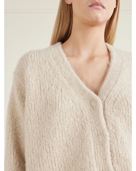 Nili Lotan Natural Lorana Wool And Cashmere-Blend Cardigan