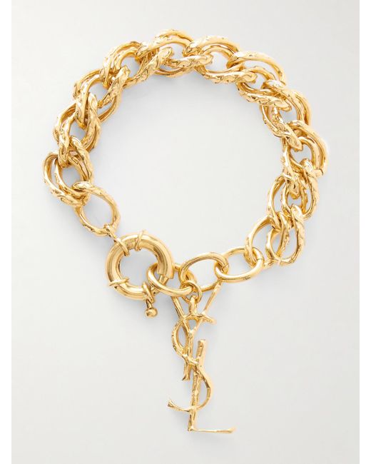 Saint Laurent Metallic Tone Bracelet