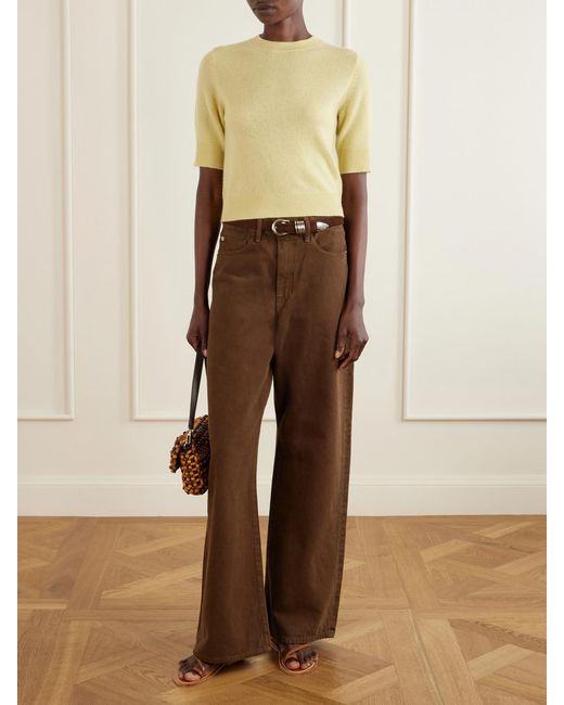 LeKasha Yellow Chypre Cashmere Sweater