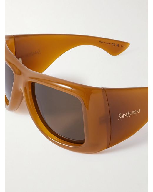 Saint Laurent Brown Sl 902 Howl D-Frame Acetate Sunglasses