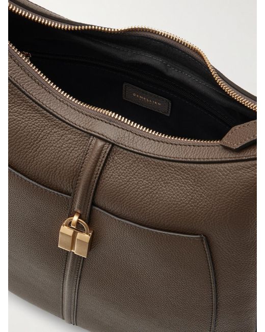 Sac Porté Épaule En Cuir Texturé À Ornement The Siena DeMellier London en coloris Brown