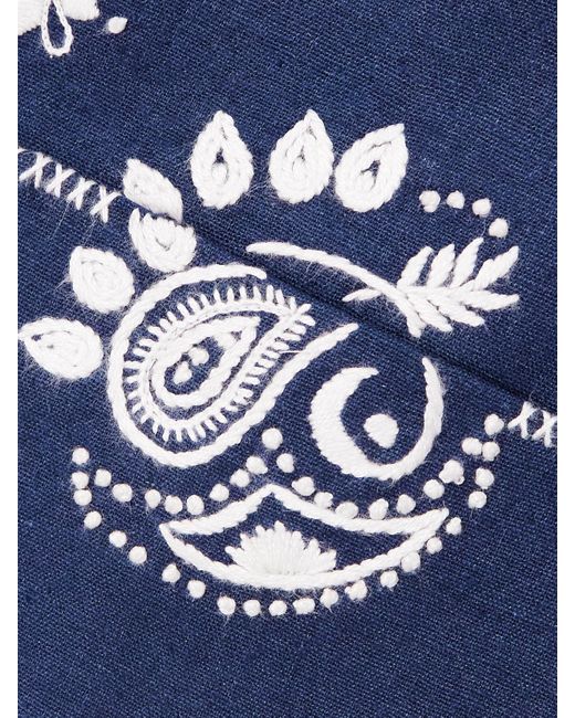 Veste En Soie À Broderies Francis Harbor Alix Of Bohemia en coloris Blue