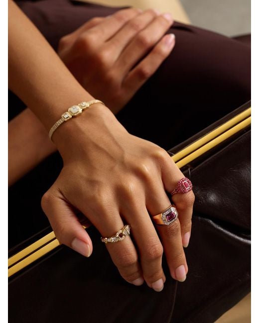 SHAY Pink 18-Karat Rose Ruby Ring