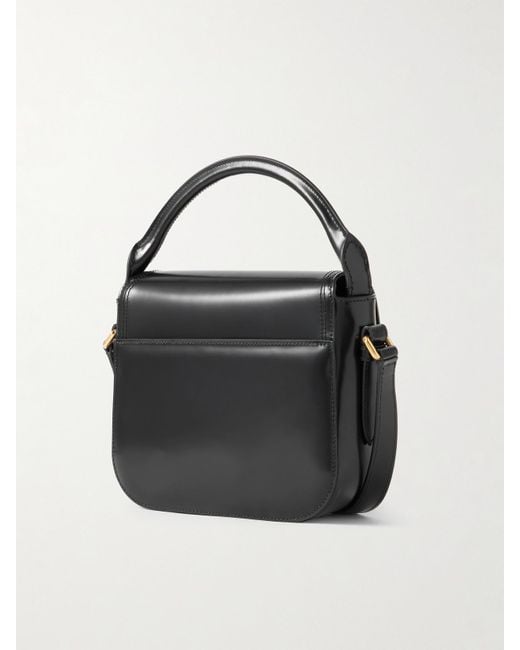 Bally Black Beckett Flat Mini Tote Aus Glanzleder
