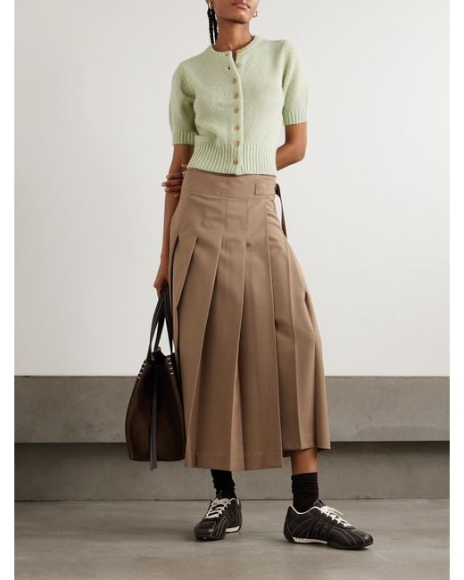 arch4 Green Rome Verkürzter Cardigan Aus Einer Biokaschmir-Seidenmischung