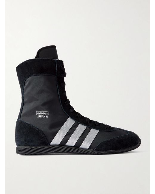 Baskets Montantes En Toile À Finitions En Gros-Grain Et En Daim Japan H Adidas Originals en coloris Black