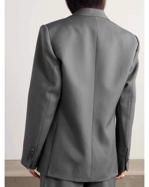 Wardrobe NYC Gray Wool Blazer