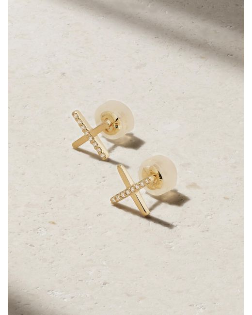 Melissa Joy Manning Natural 14-Karat Recycled Diamond Earrings