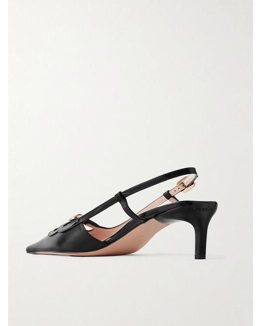 Roger Vivier Natural Nagoya 55 Slingback-Pumps Aus Leder Mit Verzierung