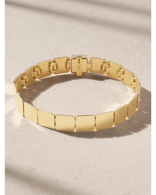 Ileana Makri Natural Large Tile Armband Aus 18 Karat
