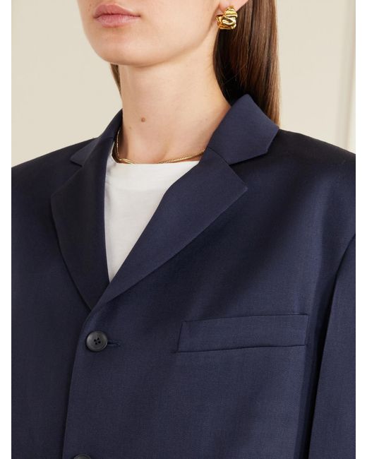 RÙADH Blue The Stewart Wool Blazer
