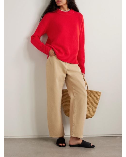 La Ligne Red Marin Pullover Aus Einer Woll-Kaschmirmischung