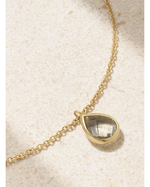 Mateo Natural 14-Karat Amethyst Anklet