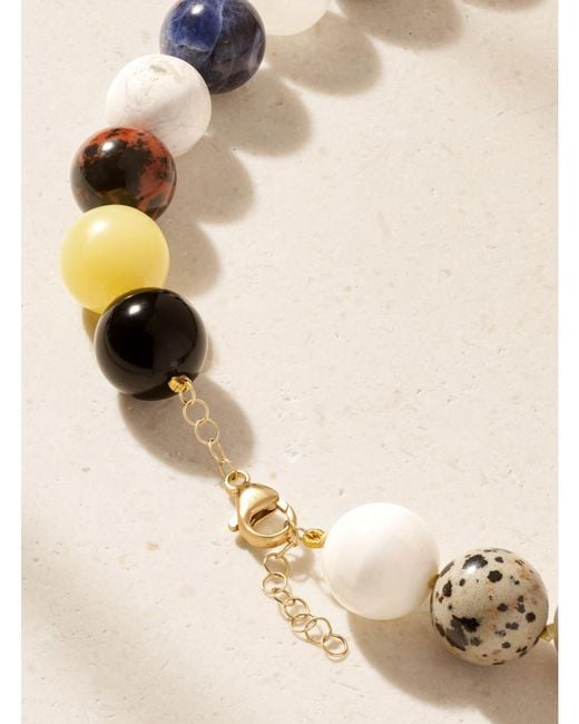 JIA JIA Natural 14-Karat-Stone Beaded Necklace