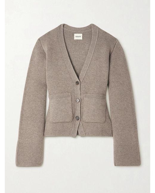 Khaite Natural Scarlet Cashmere Cardigan
