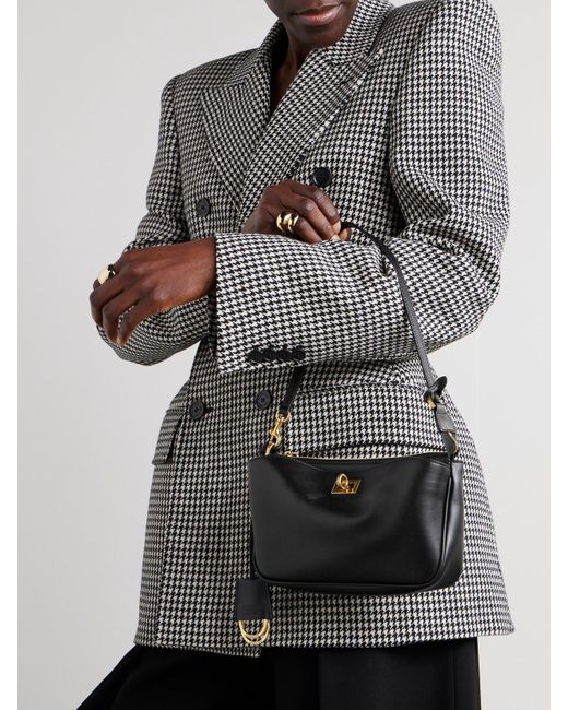 Balenciaga Black Rodeo Sling Pochette Tote Aus Leder