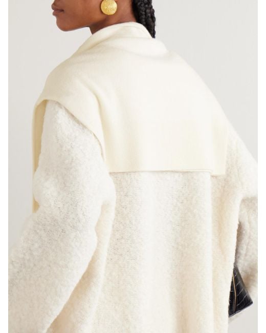 Totême Natural Sleeve Schal Aus Kaschmir Mit Stickerei