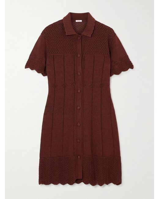 Eres Red Chimère Onirique Kleid Aus Lockstrick Aus Einer Baumwollmischung