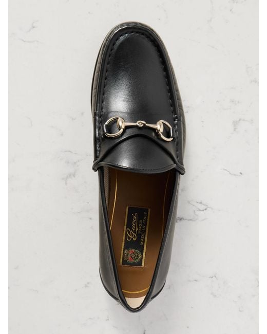 Gucci Black Horsebit 1953 Leather Loafers