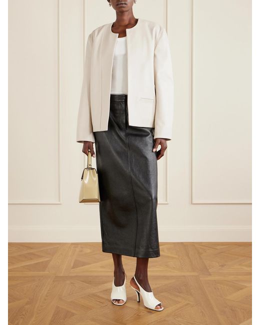 Totême Natural Padded Leather Jacket