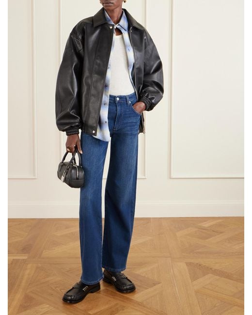 Citizens of Humanity Blue Annina Mid-Rise Staight-Leg Jeans
