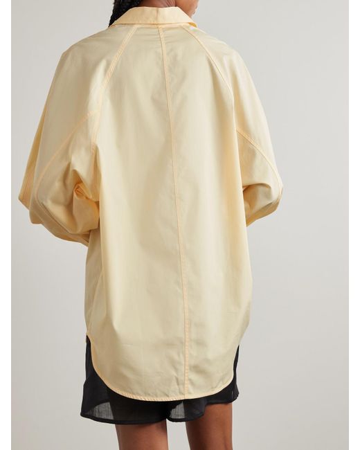 Chemise En Popeline De Coton Biologique Totême  en coloris Natural