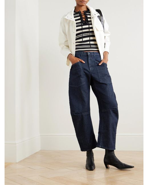 Nili Lotan Blue Shon Boyfriend Jeans