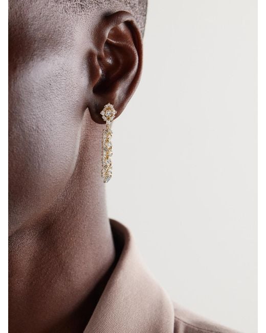 Suzanne Kalan Natural La Fantasie 18-Karat Diamond Earrings