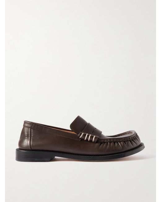 J.W. Anderson Brown Leather Loafers