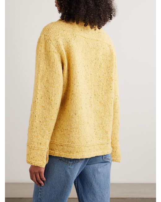 B Sides Yellow Wool Knitted Jacket