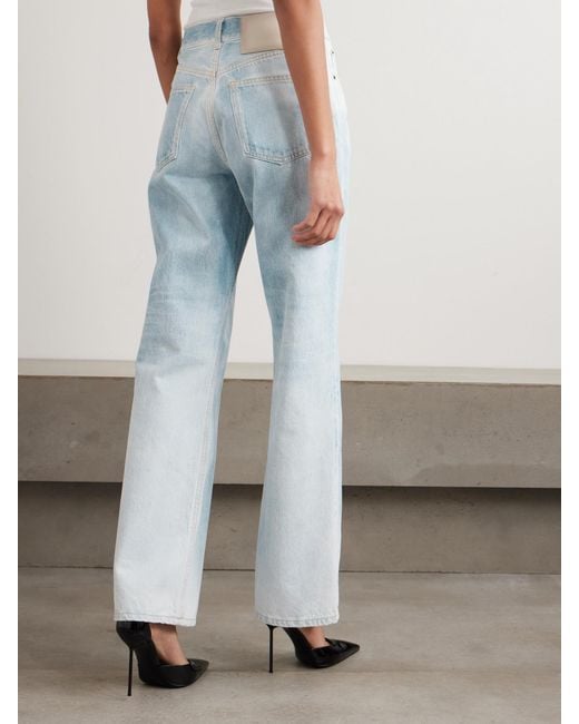 Haikure Blue Korea High-Rise Wide-Leg Jeans