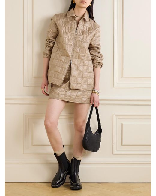 Moncler Natural Quilted Shell Jacket