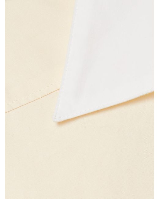 Another Tomorrow Natural Organic Cotton-Poplin Shirt