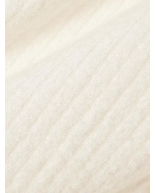 James Perse Natural Pullunder Aus Einer Gerippten, Gebürsteten Wollmischung Mit Zierknöpfen