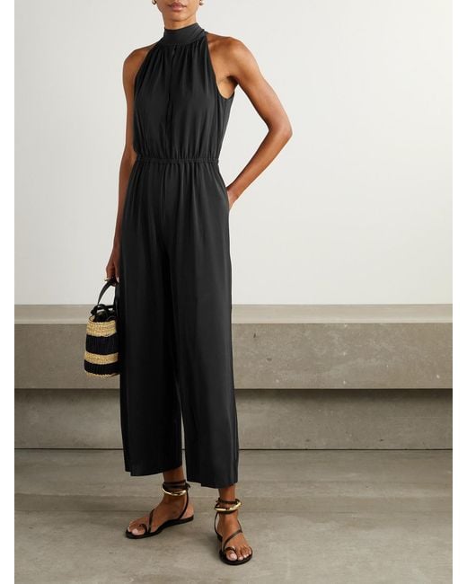 Eres Black Suit Jersey Jumpsuit