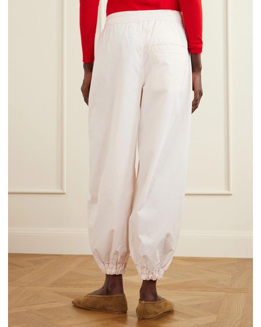 RÙADH Natural Forbes Organic Cotton-Poplin Balloon Pants