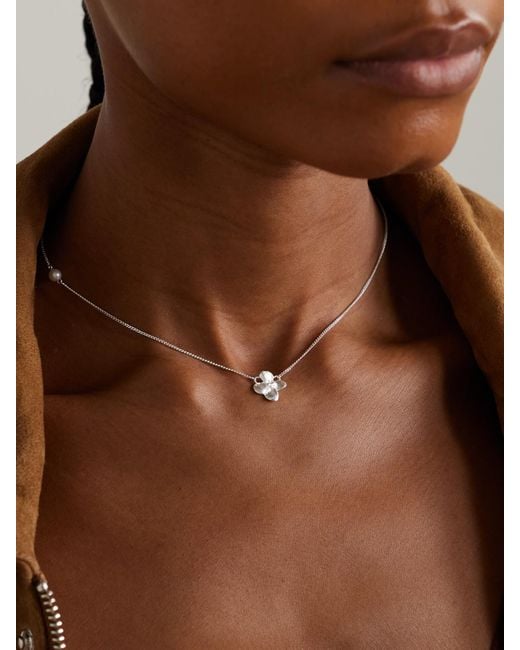 Completedworks White Plated Pearl Necklace