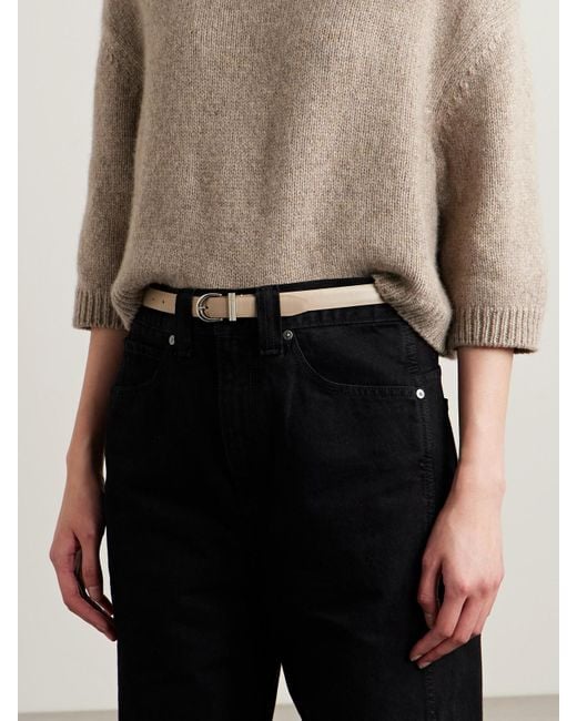 Khaite Natural Luna Leather Belt