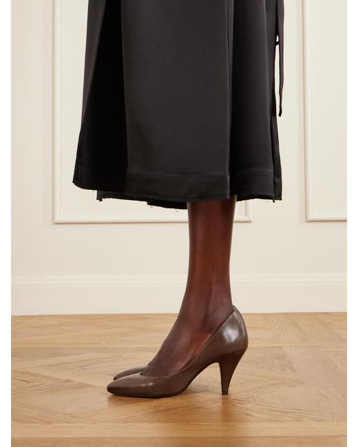 Jude White Haze Leather Pumps