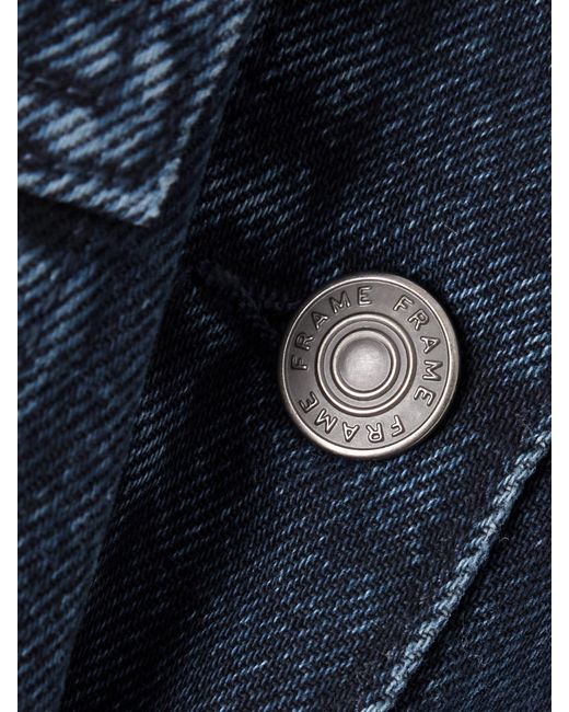 FRAME Blue Sharp Denim Jacket