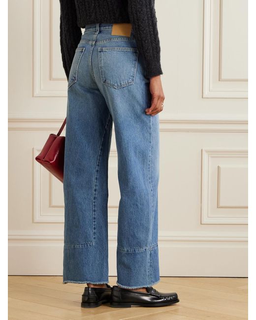 B Sides Blue Marcel Mid-Rise Straight-Leg Jeans