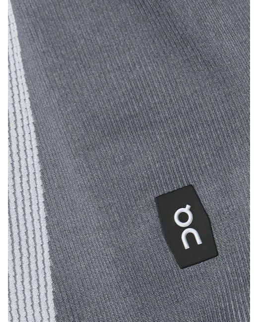 On Shoes Gray Studio Shorts Aus Geripptem Recyceltem Stretch-Material