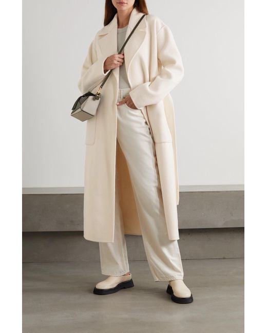 Michael michael kors cheap belted wool blend coat