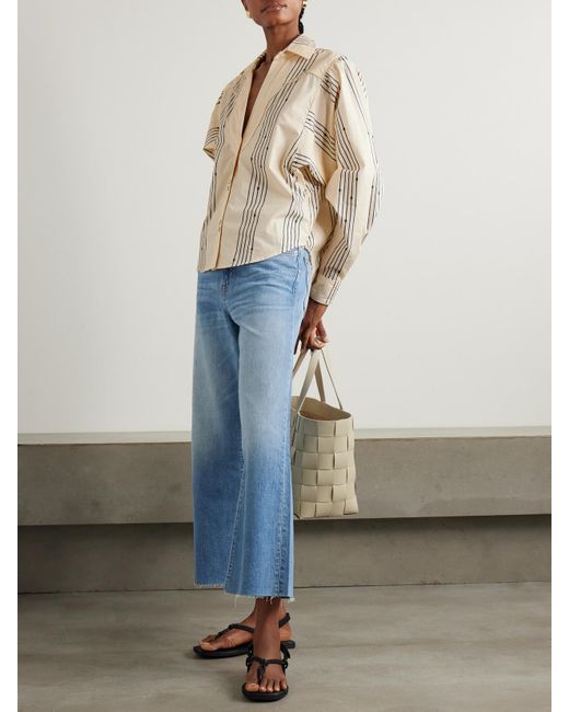 Johanna Ortiz Natural Cabos Sueltos Printed Cotton-Poplin Shirt