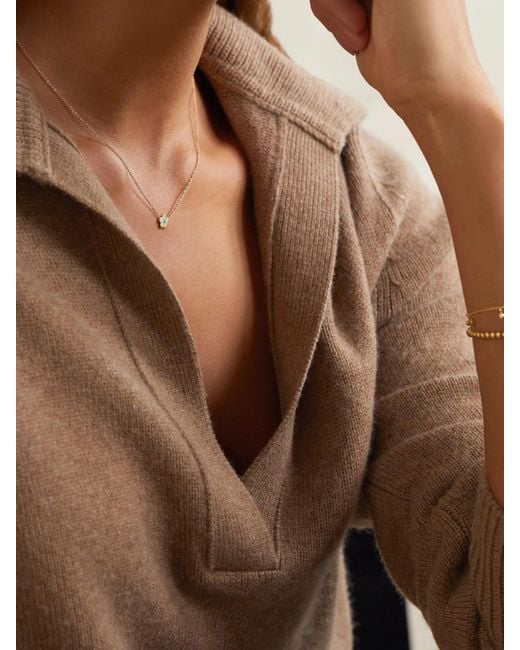 Jennifer Meyer Natural Mini Daisy 18-Karat Necklace