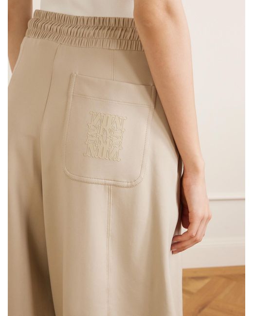 Max Mara Natural Jersey Wide-Leg Pants