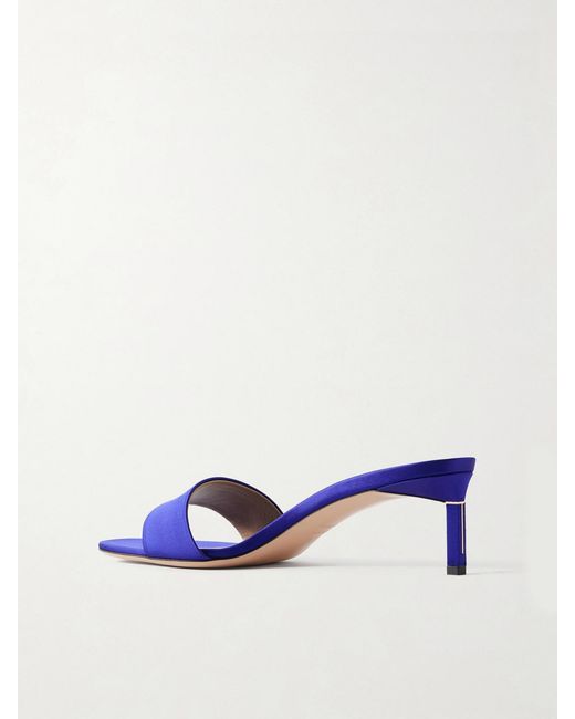 Tom Ford Blue Satin Mules